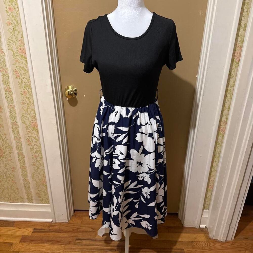 Black Top Floral Dress